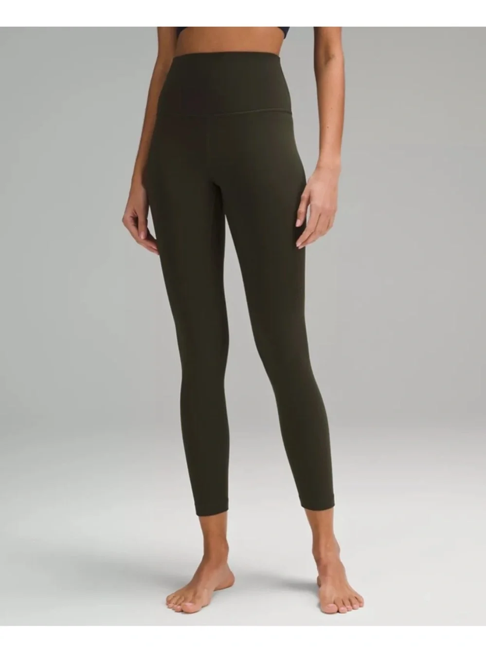 Lululemon align high rise leggings dark olive 6
